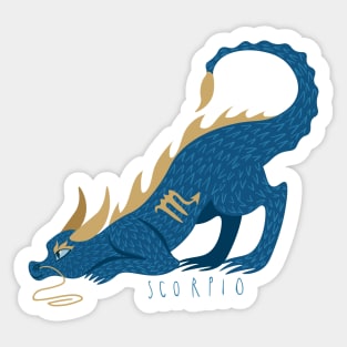 Scorpio Dragon Sticker